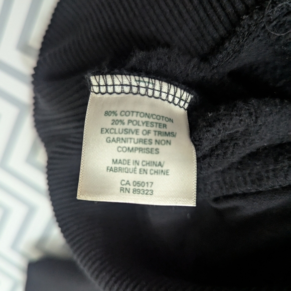 Roots Canada Embroidered Black Zip Hoodie Size Small - Picture 8 of 8